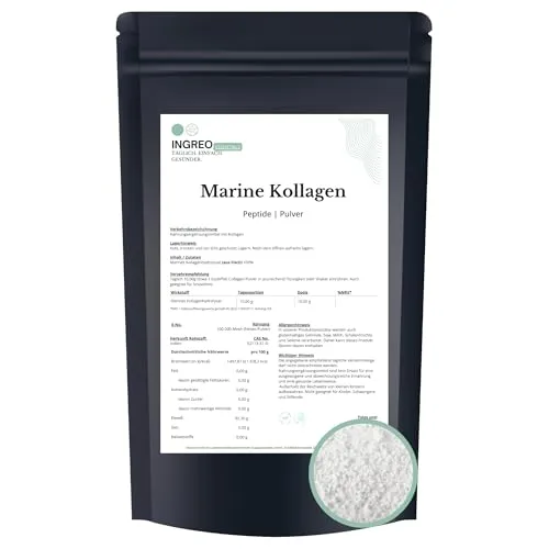 Marines Kollagen Pulver 100% Kollagenhydrolysat – Neutral & Gut Löslich – 1kg