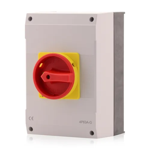 Hauptschalter 63A 4-polig im Gehäuse, Reparaturschalter NEU+OVP JS4P63A-G