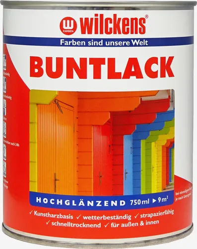 Wilckens Buntlack hochglänzend, 750 ml, RAL 1021 Rapsgelb