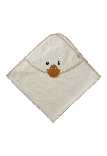 Sterntaler® Badetuch Motiv-Kapuzenbadetuch ENTE Edda, Frottee - Baby-Bademantel mit süßer Ente Edda Applikation, aus 100% Baumwolle, ideal für die sanfte Haut Ihres Neugeborenen, perfekt für nach dem Baden.