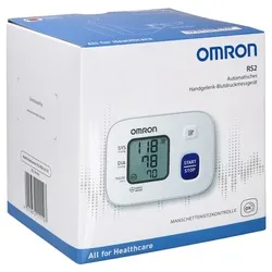 Omron RS2 Handgelenk Blutdruckmessgerät Hem-6161-D - Blutdruckmessgeräte mit Intellisense-Technologie für sanftes und schnelles Messen, ideal für komfortable Nutzung zu Hause oder unterwegs.