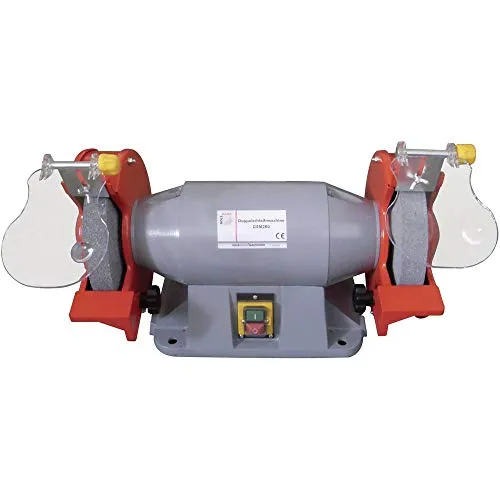 Holzmann Maschinen DSM200_230V Doppelschleifer 900W 200mm - Schleifmaschinen mit wartungsfreiem Induktionsmotor, Nullspannungsauslöser und hochwertigem Druckgussgehäuse – ideal für präzises Arbeiten und Dauereinsatz.