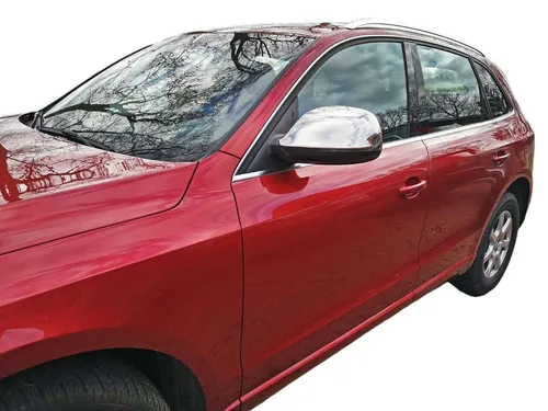 EDELSTAHL SPIEGELKAPPEN CHROM passend für AUDI Q5, Typ 8R | Bj 2008-2016 2 x