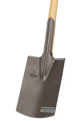 Idealspaten Bauspaten mit Tritt Größe 2 Eschen T-Stiel