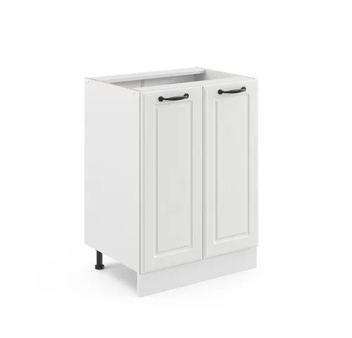 Vicco Unterschrank R-Line, Weiß Landhaus/Weiß, 60 cm ohne Arbeitsplatte