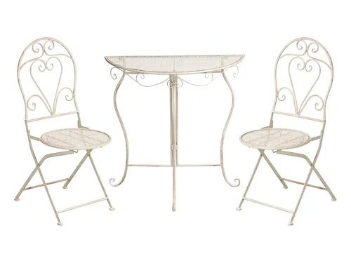 Fole 3-teiliges Balkonset in Antik-Optik