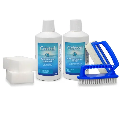CRISTAL Set zur gründlichen Pool Schwimmbad Reinigung BAYROL Becken Randreiniger