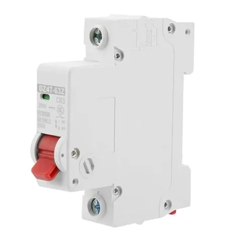 Broco DC-Leitungsschutzschalter, PV Trennschalter DZ47-63Z-1P 63A, DC Miniatur Leistungsschalter Leckschutz Luftschalter