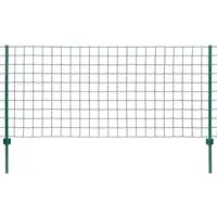 Metallzaun Stahl Teichzaun Set - Robuster Gartenzaun für Sicherheit - Gartenzäune aus PVC-beschichtetem Stahl, 20 x 0.8m, ideal für Teiche und als Hundezaun, sorgt für Sicherheit und Stil im Garten.
