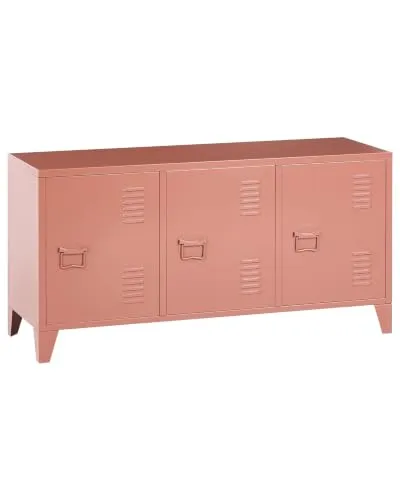 Sideboard Cardiff in Hellbeige mit 3 Türen und Griffen