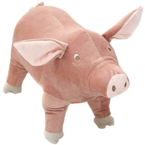Alftek Süßes Schwein Plüsch Plüschtier, Weiche Spielzeugpuppe Kissen, Cartoon Kinder Begleiten Kuscheltier Stofftiere - Waschbar - Sicherheit GETESTET - für Kinder Jeglichen Alters (25cm)