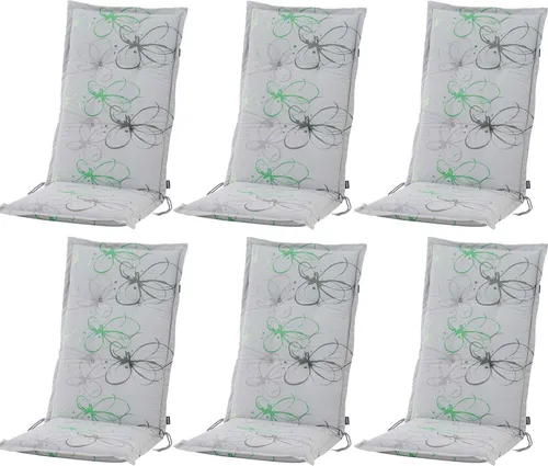 BURI Hochlehner Auflage 120x48x7cm – Komfortable Gartenstuhlpolster mit Blumen Muster - Erleben Sie höchsten Sitzkomfort mit der BURI Hochlehner Auflage. Die extra dicke Polsterung und strapazierfähigen Materialien machen diese Auflage ideal für Garten und Terrasse. Erhältlich in verschiedenen Farben.