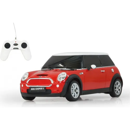 Jamara 404035 Mini Cooper Auto S 1:24 - Offiziell lizenziert, 1 Stunde Fahrzeit bei 9 Km/h, perfekt nachgebildete Details und hochwertige Verarbeitung
