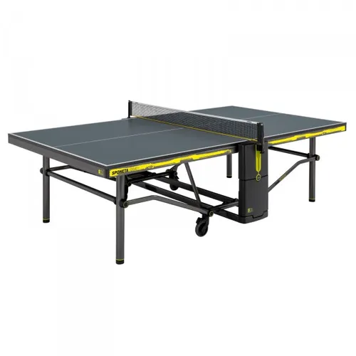 Sponeta Tischtennisplatte Indoor SDL Raw Edition - Tischtennisplatte in Premium-Qualität mit Smart Manual Verriegelungssystem und integriertem Schlägerfach für 2 Schläger und persönliche Gegenstände.