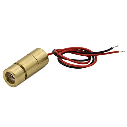 Linienlaser, rot, 635 nm, 60 °, Ø9x21 mm, Laserklasse 1, Fokus einstellbar, Kabellänge 150 mm - 70134612