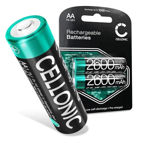 CELLONIC Qualitäts Akku kompatibel mit Logitech B170 G602 G604 G700s M185 M220 M235 M325 M330 M350 M510 M525 M535 M585 M590 M705 M720 Triathlon Wireless Mouse M705 G700s, 2600mAh Ersatzakku Batterie