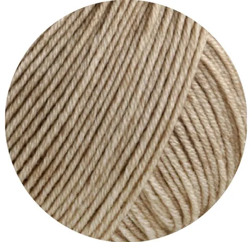 LANA GROSSA COOL WOOL VINTAGE Häkelwolle, 160 m (50 Gramm), Naturgarn aus reiner Merinowolle im meliertern Ton-in-Ton Design