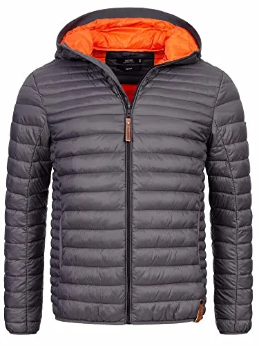 Indicode Winterjacke Bowers orange XXL (58) - Funktionsjacke aus 100% Polyamid, perfekt für kalte Tage mit praktischem Stehkragen und Regular Fit für optimalen Tragekomfort.