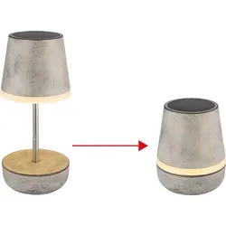 GLOBO 36638SA Solarleuchte Kunststoff sandfarben antik, 10x LED - Beige