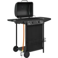 Outsunny Gasgrill Stahl Kunststoff Schwarz 107L x 54B x 96H cm