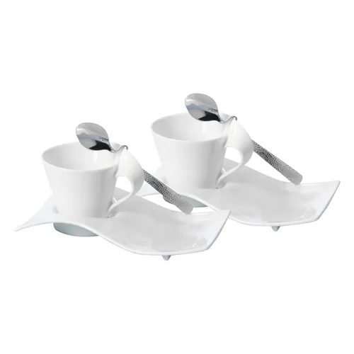 Villeroy & Boch NewWave Caffè Cappuccino-Set 6-teilig in weiß von Villeroy & Boch