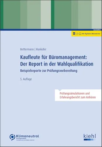 Kaufleute für Büromanagement: Prüfungsvorbereitung Hörbuch - Hörbuch zur gezielten Prüfungsvorbereitung mit Beispielreporte für Kaufleute im Büromanagement, ideal für effektives Lernen.