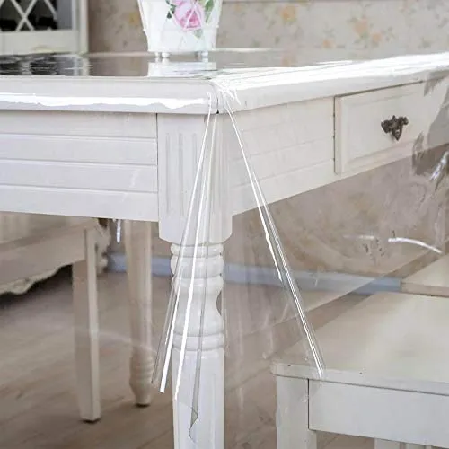 Tischdecke Transparent Schutzdecke Glasklar Durchsichtig Klarsichtfolie 0,2mm Klar 140x140cm