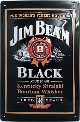 Retro Whiskey Blechschild passend für JIM BEAM Whiskey Liebhaber und Genießer