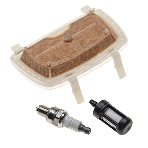 vhbw Luft-Filter, Kraftstofffilter, Zündkerze kompatibel mit Stihl MS 171, 201, 181, 211 Motorsäge, Kettensäge - Wartungsset