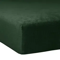 Traumschlaf Flausch Biber Spannbettlaken 90x190 cm - 100x200 cm Tanne - Spannbetttücher aus 80% Baumwolle, temperaturausgleichend und hautsympathisch. Ideal für den Winter mit Rundumgummi für perfekten Halt und hohen Kuschelfaktor.