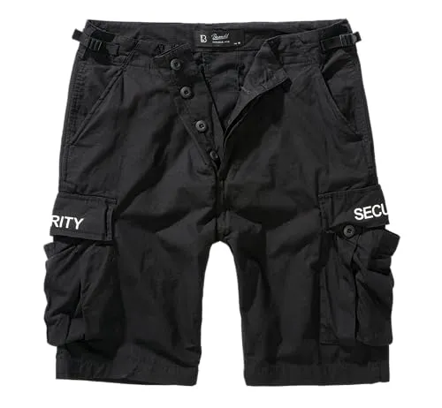 Brandit Security BDU Ripstop Shorts schwarz - Größe XXL - Herren-Shorts aus robustem Ripstop-Material, ideal ausgestattet mit vielen Taschen für Sicherheit und Komfort in der warmen Jahreszeit.
