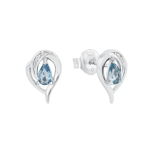 Amor Ohrstecker 925 Sterling Silber mit Zirkonia - Ohrringe für Damen aus hochwertigem 925 Sterling Silber, funkelnde Zirkonia und in einer eleganten Geschenkbox – ideal für besondere Anlässe oder als liebevolles Geschenk.
