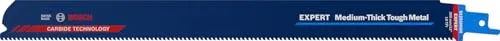 Bosch Accessories 2608900377 EXPERT 'Medium-Thick Tough Metal' S 1255 HHM Säbelsägeblatt, 1 Stück Sägeblatt-Länge 300 mm 1 St.
