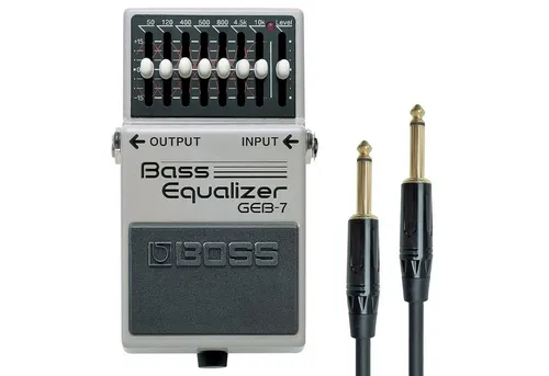 Boss by Roland E-Gitarre Boss GEB-7 Bass Equalizer Effekt-Pedal mit Kabel, Effektgerät, Effektgerät