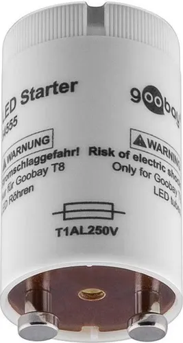 Goobay 54555 LED Starter, Für LED Röhre T8, 10er Set von Wentronic GmbH