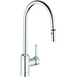 Kludi Bingo Star Küchenarmatur 428520578 - Armatur mit schwenkbarem Auslauf (230°) und herausziehbarer Geschirrbrause, ideal für moderne Küchen. Genießen Sie Komfort und Funktionalität in einem eleganten Design.