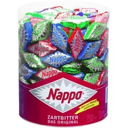Wawi Nappo Zartbitter Das Original 200 x 6,6 g (1,32 kg) - Ideale Zartbitter-Schokolade für Karneval und Fasching, perfekt als Wurfmaterial und für einen süßen Genuss.