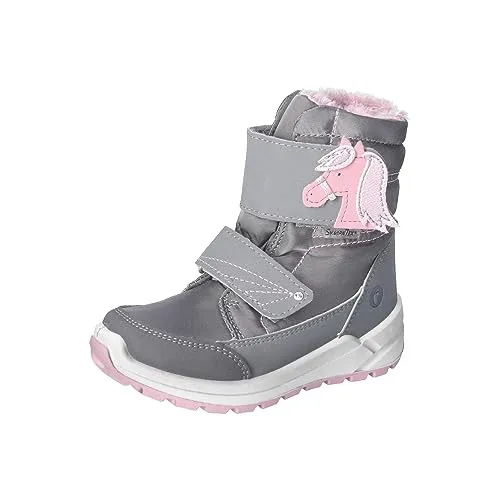 RICOSTA Mädchen Winterstiefel GAREI,Kinder Boots,WMS:Mittel,lose Einlage,Sympatex,waschbar,Winterboots,gefüttert,Graphit/Patina (450),27 EU
