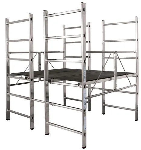 Krause Plattformgerüst 140 cm - Gerüst für sicheres Arbeiten in der Höhe, stabil und leicht aufbaubar, ideal für Renovierungsarbeiten und Malerprojekte.