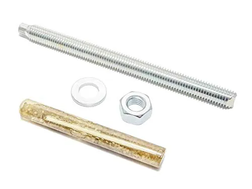 Stk.Profi Verbundankerpatrone + Ankerstange M12 x 160 mm verzinkt I Schwerlastdübel I Schwerlastanker I Patrone 20