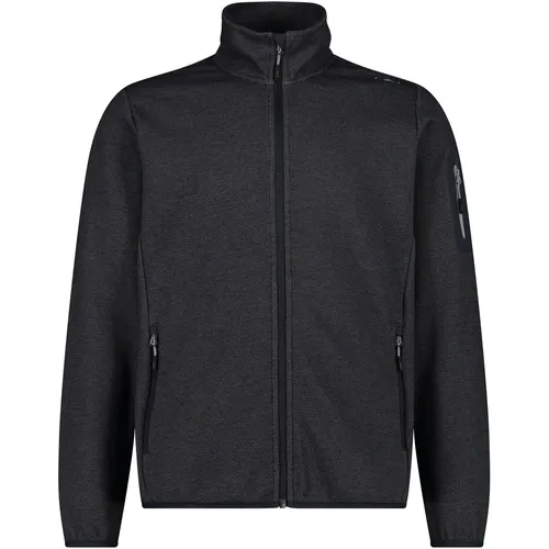 CMP Herren Jacke XL schwarz - Wanderjacke aus Fleece, vielseitig einsetzbar und mit weicher Innenseite für optimalen Komfort beim Outdoor-Abenteuer.