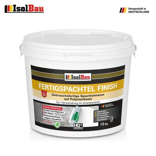 Spachtel masse 15 kg Fertigspachtel Finish Q1-Q4  Glätt Flächen Spachtelmasse