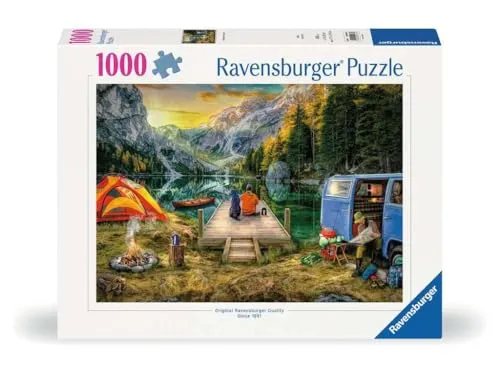 Ravensburger Puzzle 12000568 - Campingurlaub - 1000 Teile Puzzle für Erwachsene und Kinder ab 14 Jahren,