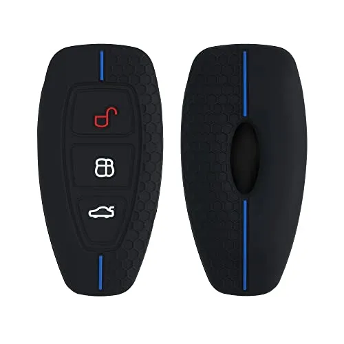 kwmobile Autoschlüssel Schutzhülle kompatibel mit Ford 3-Tasten Autoschlüssel Keyless Go Hülle