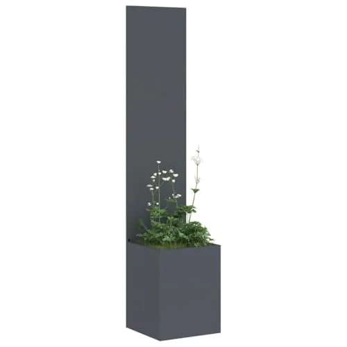 vidaXL Blumentopf mit dekorativem Paneel Anthrazit 32 x 140 cm