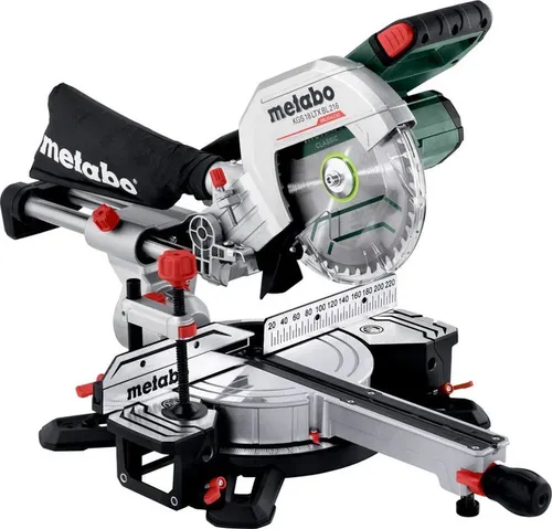 Metabo KGS 18 LTX BL 216 - Akkusäge für präzise Schnittführung, kabellos und leistungsstark, ideal für professionelle Anwendungen in der Holzverarbeitung.