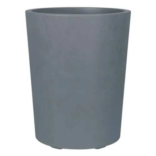 Kreher XL Pflanzkübel Pflanztopf Millennium mit 48 Liter Volumen! Doppelwandig in Einer tollen Naturstein Optik! Robust und pflegeleicht. Maße: 43 x 53 cm (ØxH) (Grau)