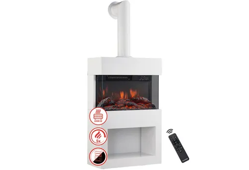 KAMINIO Elektrokamin HENRI in weiß von KAMINIO
