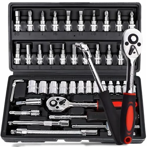 Steckschlüssel Satz 46-tlg von Retoo