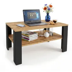 TREND WERK Couchtisch im Retro Loft Design – 96 cm
